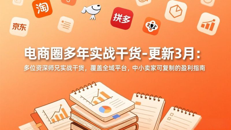 电商圈多年实战干货-更新3月:多位资深师兄实战干货,覆盖全域平台,中小卖家可复制的盈利指南-51云资源