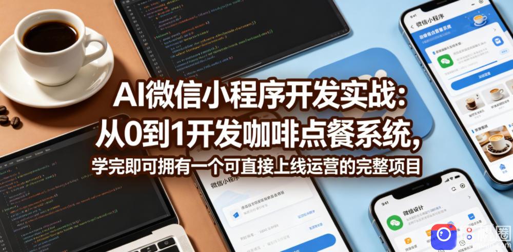 AI微信小程序开发实战:从0到1开发咖啡点餐系统,学完即可拥有一个可直接上线运营的完整项目-51云资源