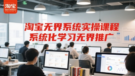 淘宝无界系统实操课程，系统化学习无界推广-51云资源