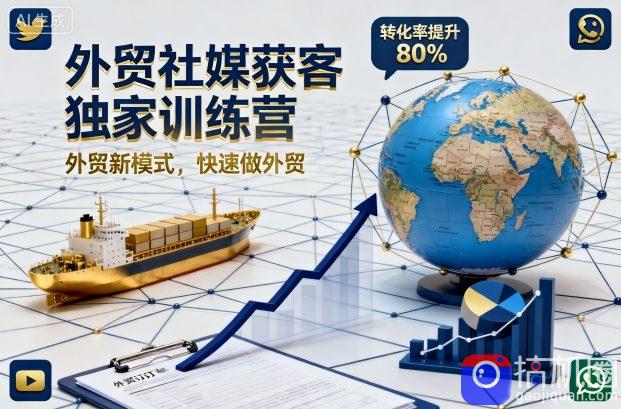 外贸社媒获客独家训练营，外贸新模式，快速做外贸(更新26年6月)-51云资源