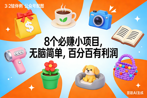 (17114期)8个必赚小项目,无脑简单,百分百有利润,副业首选,日入300