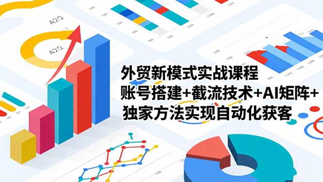 外贸新模式实战课程-更新2月,账号搭建 截流技术 AI矩阵 独家方法实现自动化获客