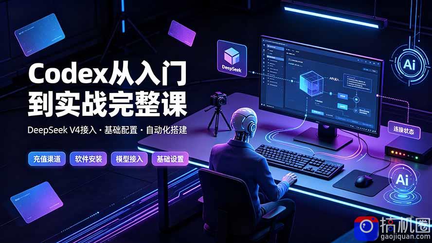 Codex从入门到实战完整课｜充值·安装·接入DeepSeek，记忆·插件·Skill·CLI·MCP全拆解-51云资源