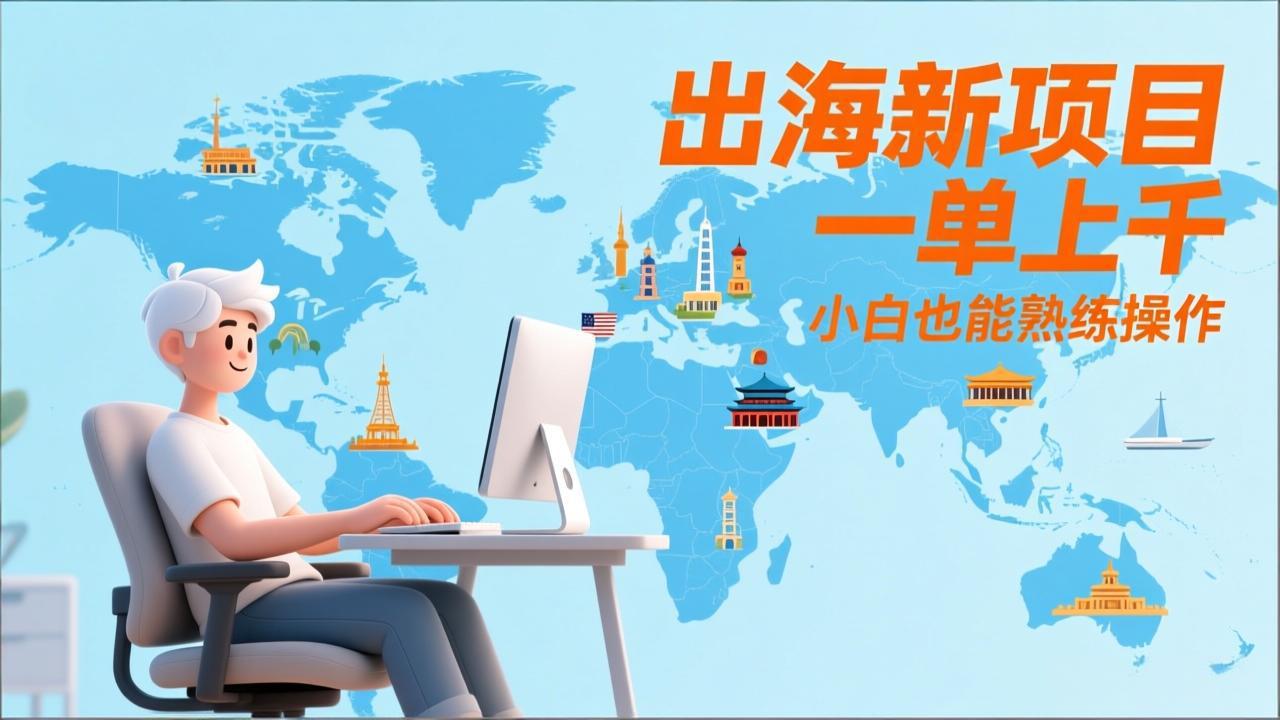 出海新项目,一单上千,小白也能熟练操作