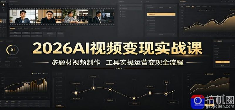 2026AI视频变现实战课:多题材视频制作,工具实操运营变现全流程-51云资源