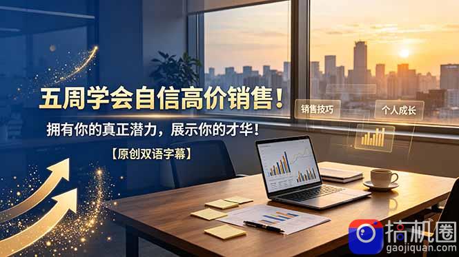 五周学会自信高价销售!拥有你的真正潜力,展示你的才华!【原创双语字幕】