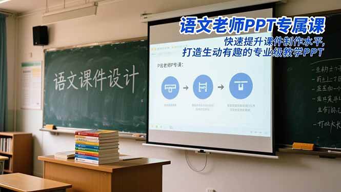 (16596期)语文老师PPT专属课:快速提升课件制作水平,打造生动有趣的专业级教学PPT