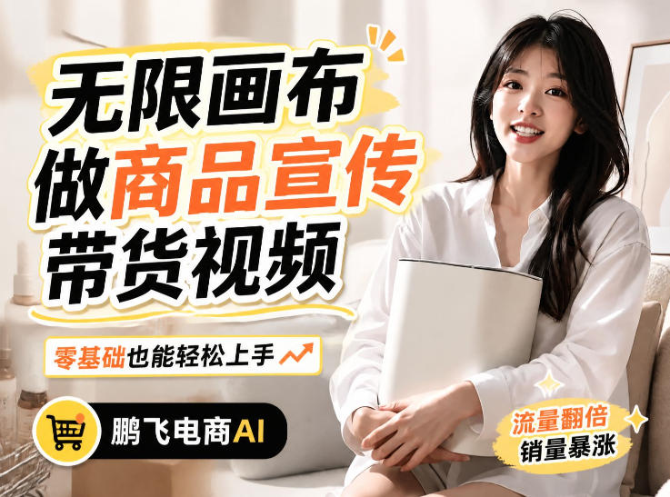 不用模特不用拍，AI生成电商带货视频｜无限画布从0到1搭建教程，全程实操演示，新手也能跟着落地-51云资源