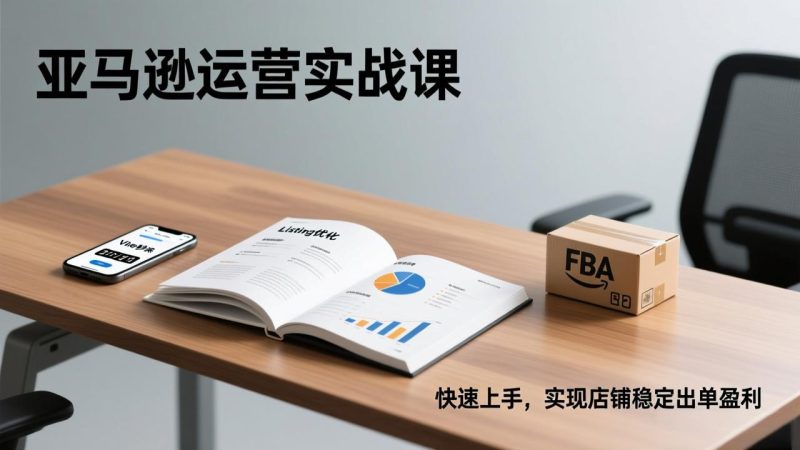 亚马逊运营实战课,Listing优化、Vine秒杀、FBA发货,快速上手,实现店铺稳定出单盈利-51云资源
