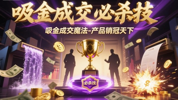 吸金成交必杀技，吸金成交魔法-产品销冠天下-51云资源