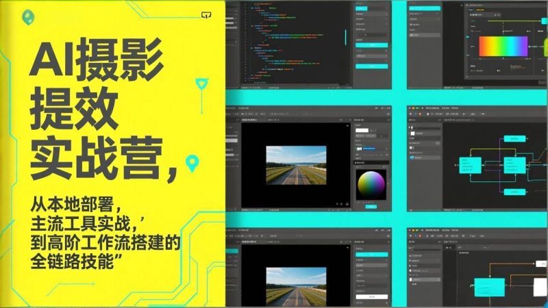 (17393期)AI 摄影提效实战营,从本地部署,主流工具实战,到高阶工作流搭建的全链路技能-51云资源