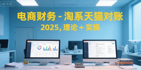电商财务-淘系天猫对账2025,理论 实操