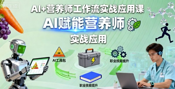 AI 营养师工作流实战应用课,AI赋能营养师-51云资源