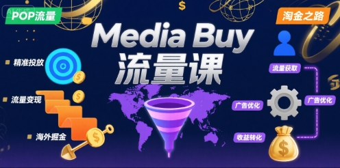 Media Buy之POP流量课,带你开启海外Media Buy淘金之路-51云资源
