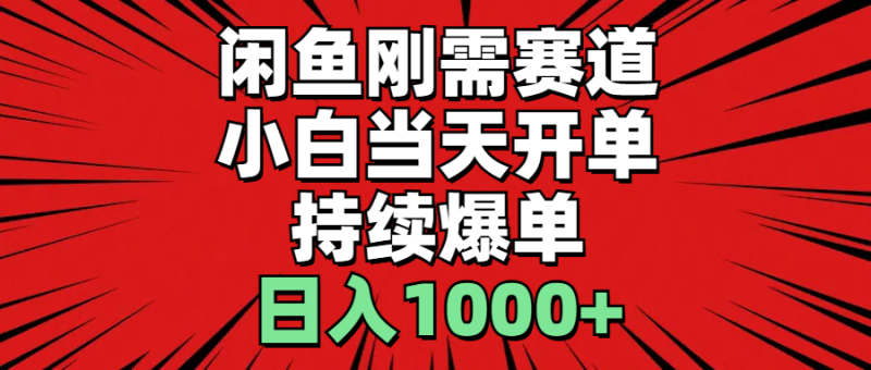 (11945期)闲鱼轻资产:小白当天开单,一单300%利润,持续爆单,日入1000-51云资源