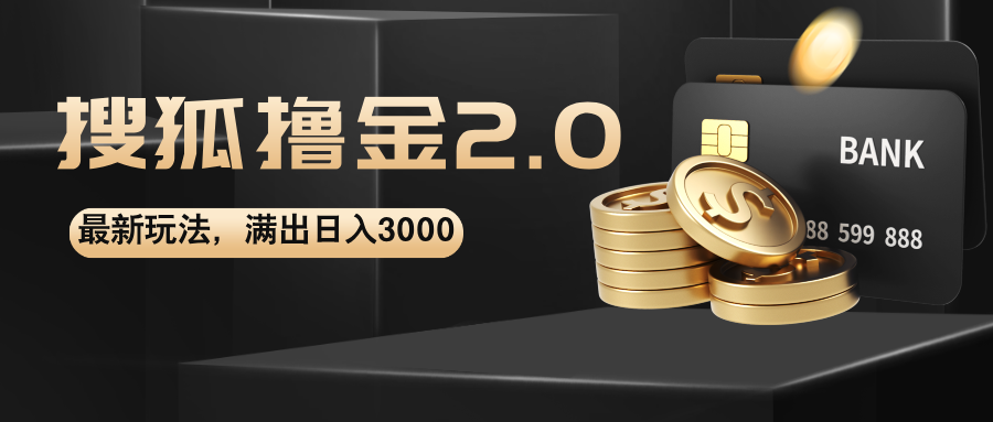 （12212期）搜狐撸金2.0最新玩法，无脑日入3000 ，可无限扩大-51云资源