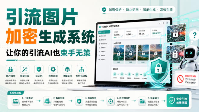 引流图片加密生成系统，让你的引流AI也束手无策-51云资源