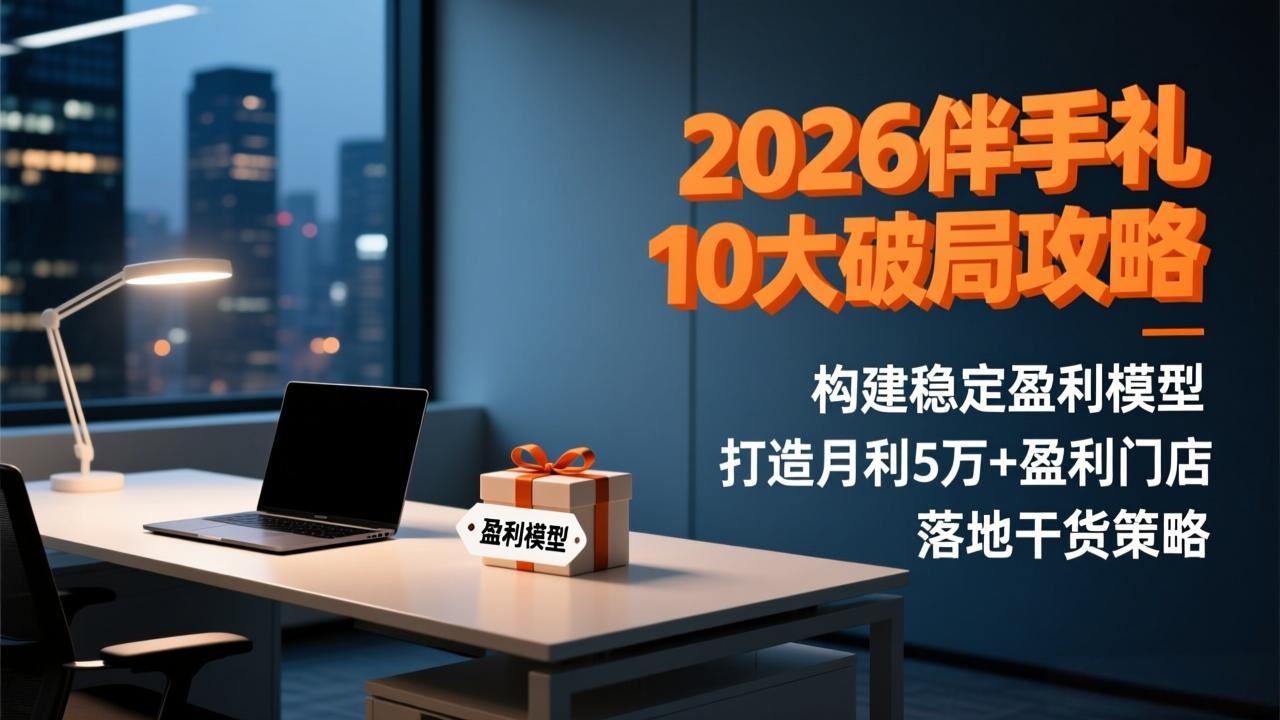 2026伴手礼10大破局攻略:构建稳定盈利模型,打造月利5万 盈利门店,落地干货策略