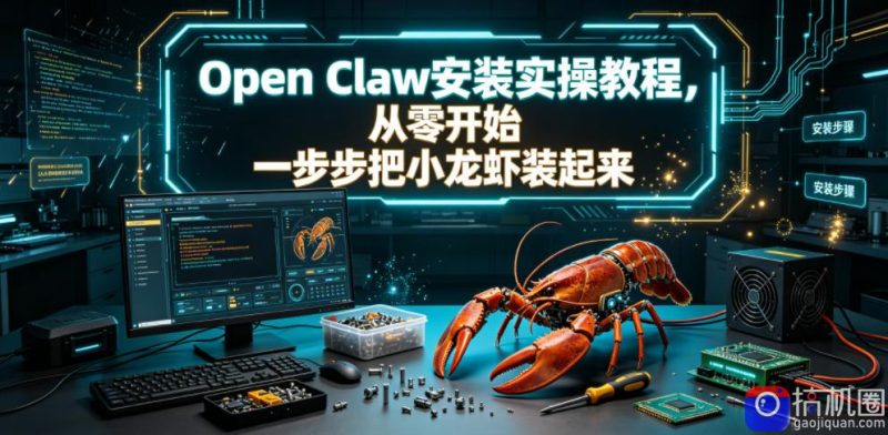 Open Claw安装实操教程，从零开始一步步一步步把小龙虾装起来-51云资源
