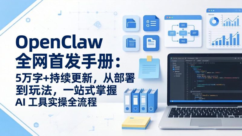 OpenClaw 全网首发手册:5万字 持续更新,从部署到玩法,一站式掌握 AI 工具实操全流程-51云资源