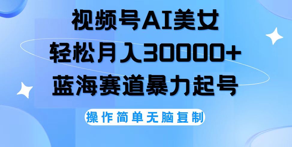 （12125期）视频号AI美女跳舞，轻松月入30000 ，蓝海赛道，流量池巨大，起号猛，无…-51云资源
