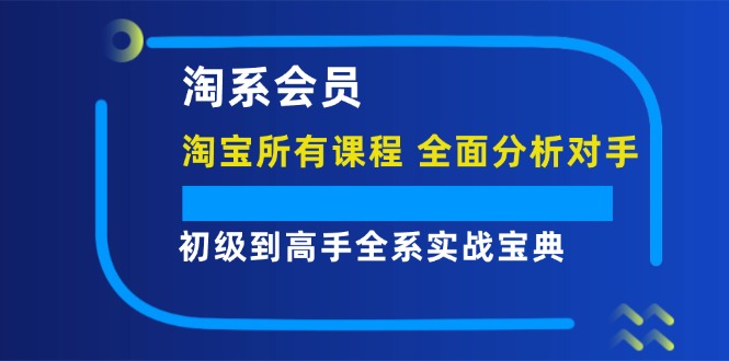 （12055期）淘系会员【淘宝所有课程，全面分析对手】，初级到高手全系实战宝典-51云资源
