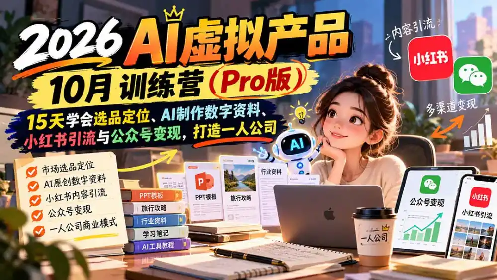 2026AI虚拟产品10月训练营(Pro版-51云资源