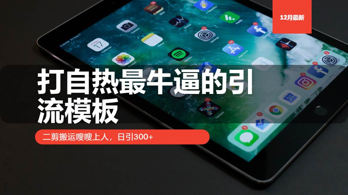(13654期)打自热最牛逼的引流模板,二剪搬运嗖嗖上人,日引300