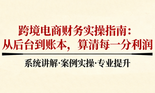 2025跨境电商财务实操指南-51云资源