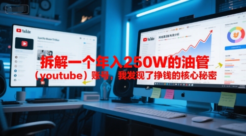 付费文章：拆解一个年入250W的油管（youtube）账号，我发现了挣钱的核心秘密-51云资源
