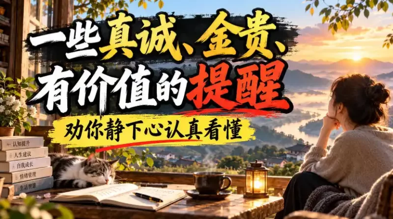 付费文章：一些真诚、金贵、有价值的提醒，劝你静下心认真看懂-51云资源