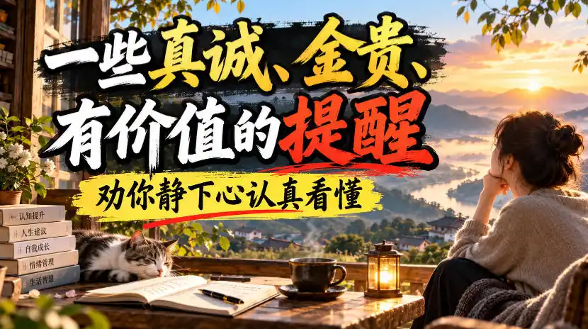 付费文章:一些真诚、金贵、有价值的提醒,劝你静下心认真看懂-51云资源