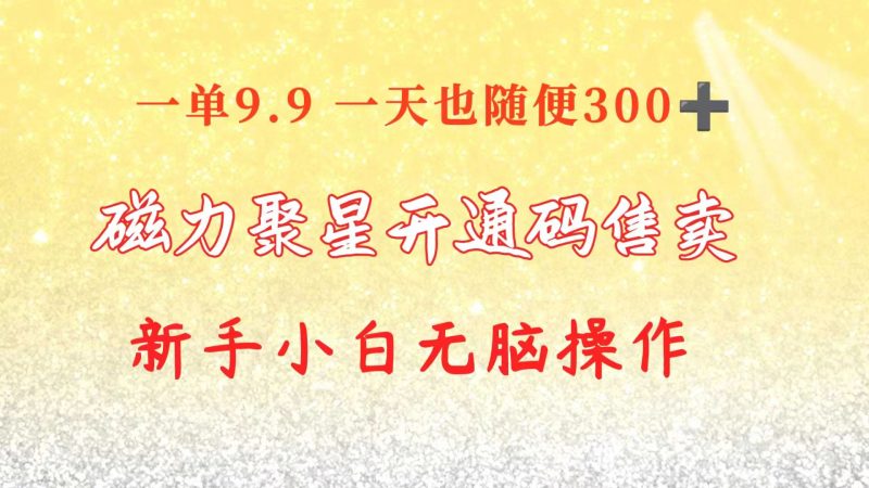（10519期）快手磁力聚星码信息差 售卖 一单卖9.9 一天也轻松300  新手小白无脑操作-51云资源