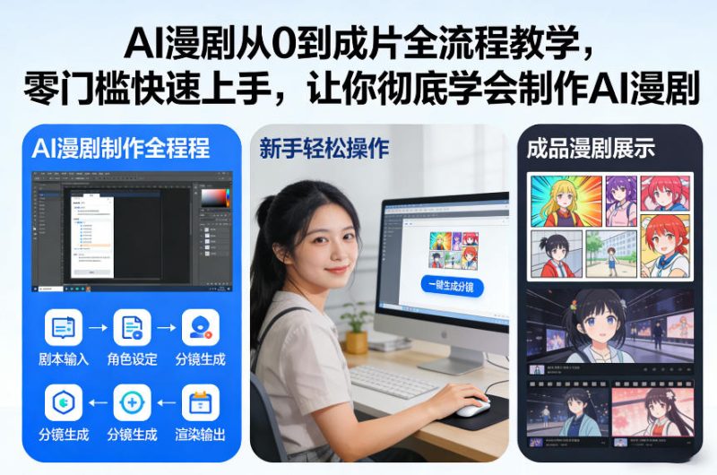AI漫剧从0到成片全流程教学,零门槛快速上手,让你彻底学会制作AI漫剧【保姆级教程】-51云资源
