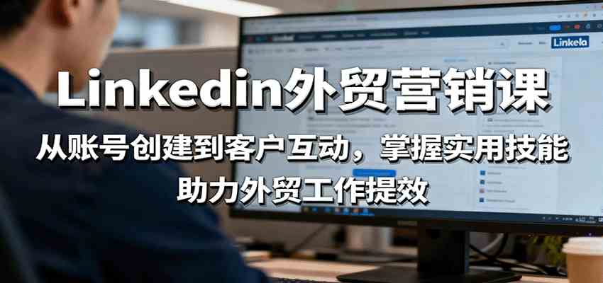 LinkedIn外贸营销课:从账号创建到客户互动,掌握实用技能,助力外贸工作提效-51云资源