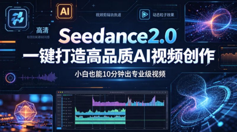 Seedance2.0一键打造高品质AI视频创作，小白也能10分钟出专业级视频-51云资源