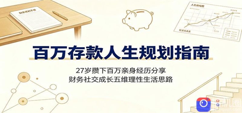 百万存款人生规划指南:27岁攒下百万亲身经历分享,财务社交成长五维理性生活思路-51云资源
