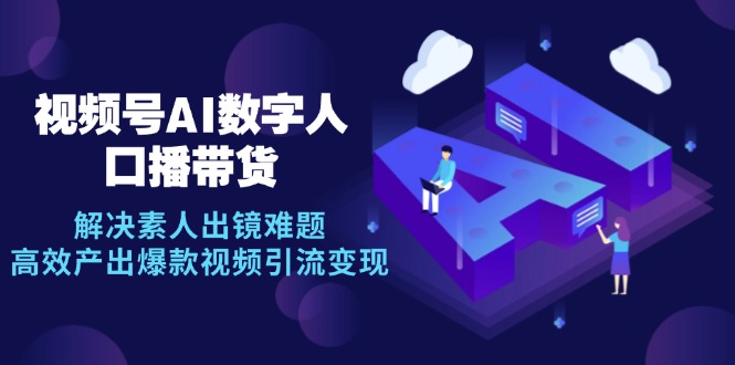 （12958期）视频号数字人AI口播带货，解决素人出镜难题，高效产出爆款视频引流变现-51云资源