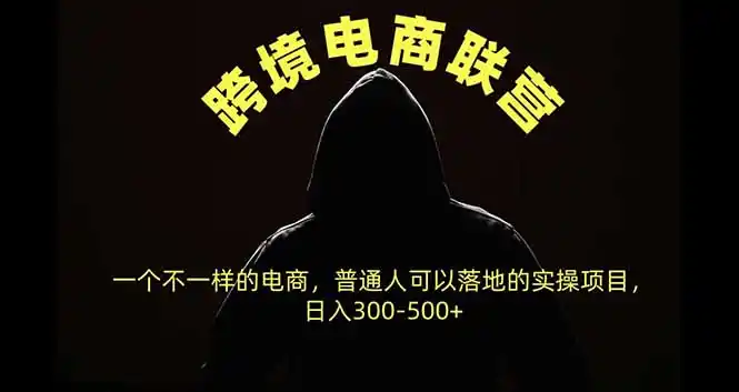 跨境电商联营，一个不一样的电商，普通人可操作日入300-500-51云资源