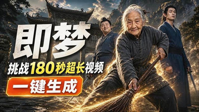 (20112期)即梦挑战180秒超长视频!一键生成3分钟电影?完整制作流程详细分享!-51云资源