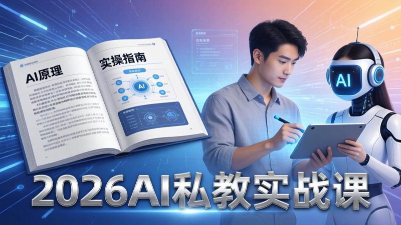(17899期)2026AI私教实战课:从AI原理到全场景实操,零基础学会用AI提效 单人单干创业-51云资源
