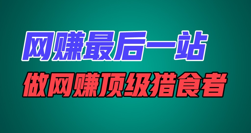 网创最后一站，卖项目，做网创顶级猎食者-51云资源