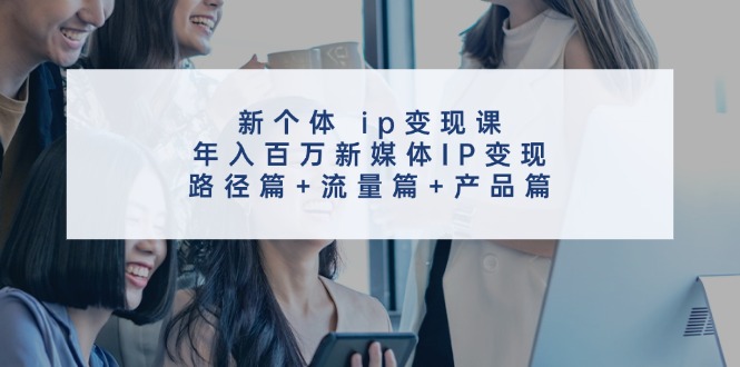 (11971期)新个体 ip变现课,年入百万新媒体IP变现,路径篇 流量篇 产品篇