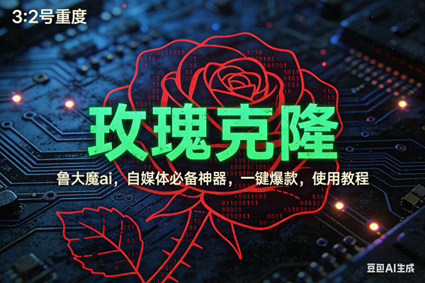 (17206期)玫瑰克隆神器,ai鲁大魔,自媒体必备工具,一键爆款神器,详细教程。-51云资源
