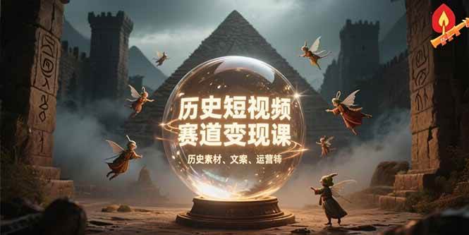 （15386期）历史短视频赛道变现课，百集素材库应用，文案剪辑技巧，账号运营全案-51云资源