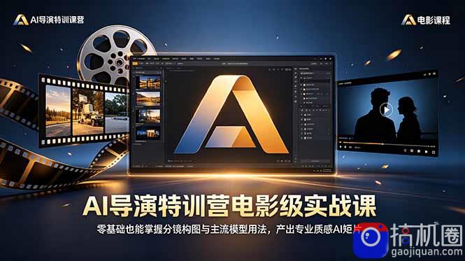 AI导演特训营电影级实战课，零基础也能掌握分镜构图与主流模型用法，产出专业质感AI短片-51云资源