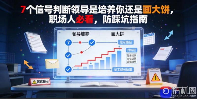 付费文章:7个信号判断领导是培养你还是画大饼,职场人必看,防踩坑指南-51云资源