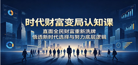 时代财富变局认知课：直面全民财富重新洗牌，悟透新时代选择与努力底层逻辑-51云资源