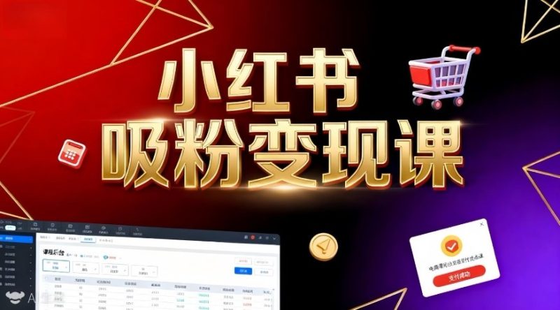 《小红书吸粉变现》当天变现不是梦!揭秘小红书吸粉变现的财富密码-51云资源