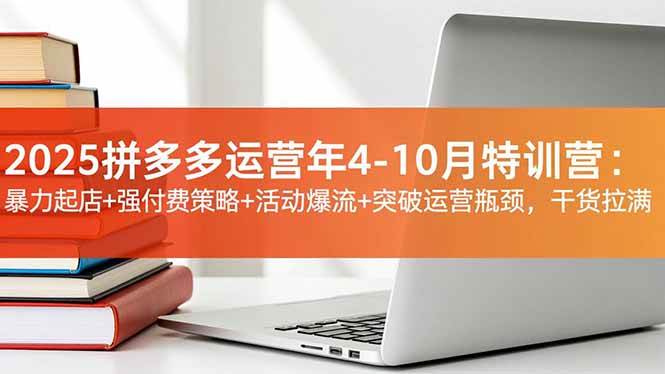 (16642期)2025拼多多运营年4-10月特训营:暴力起店 强付费策略 活动爆流 突破运营瓶颈,干货拉满